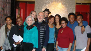 Joyce With The Staged Reading Cast Of Her Play The Script In The Closet, Which She Also Directed